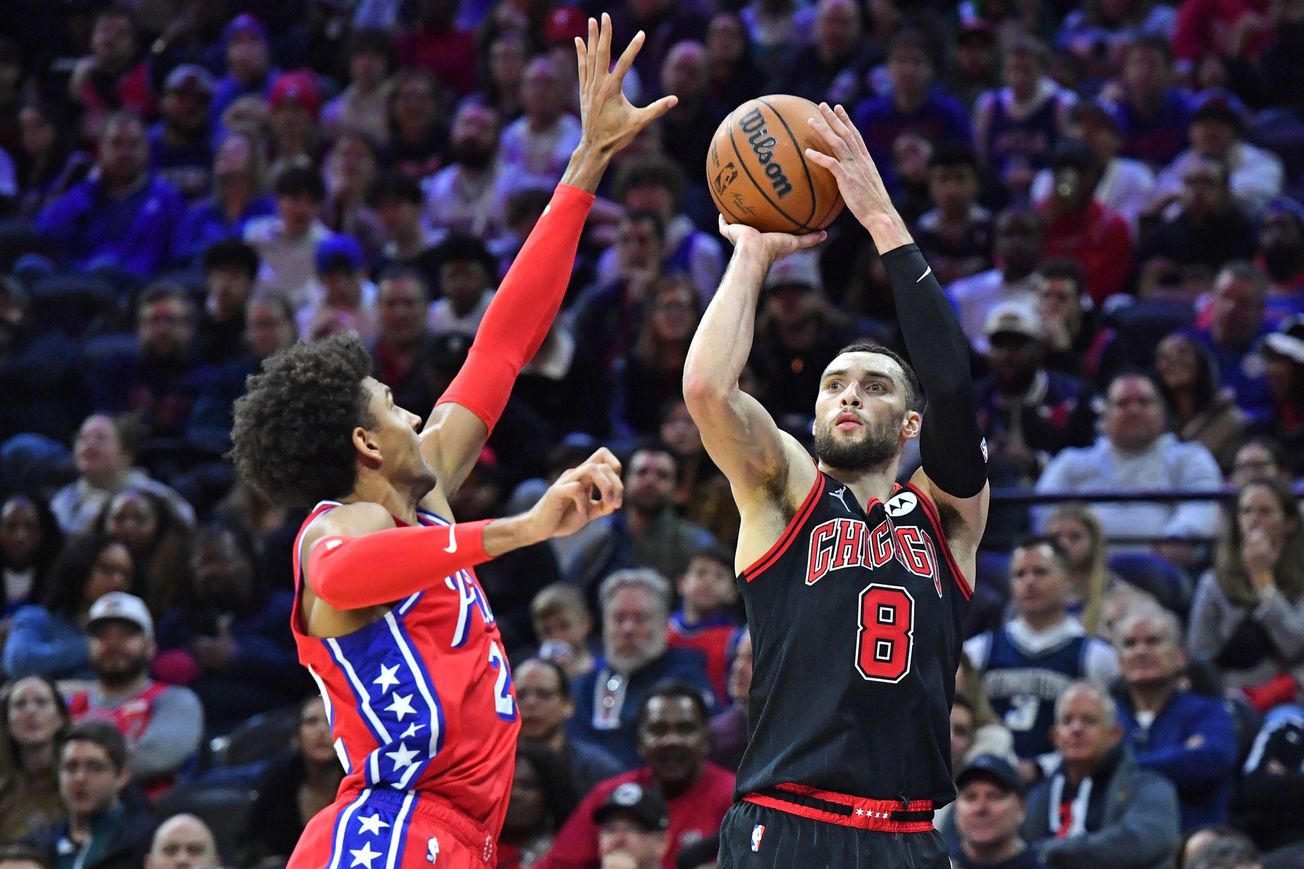 Zach LaVine torches 76ers as home winning streak ends at 11